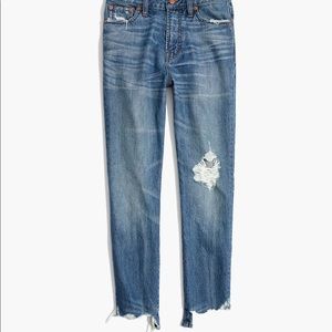 Madewell NWT Perfect Summer Jeans Destructed Sz.28